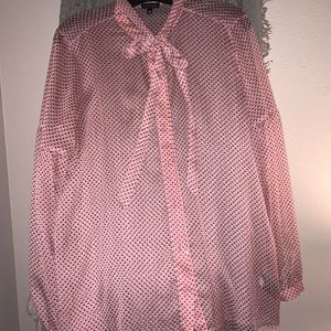 Sheer tunic blouse
